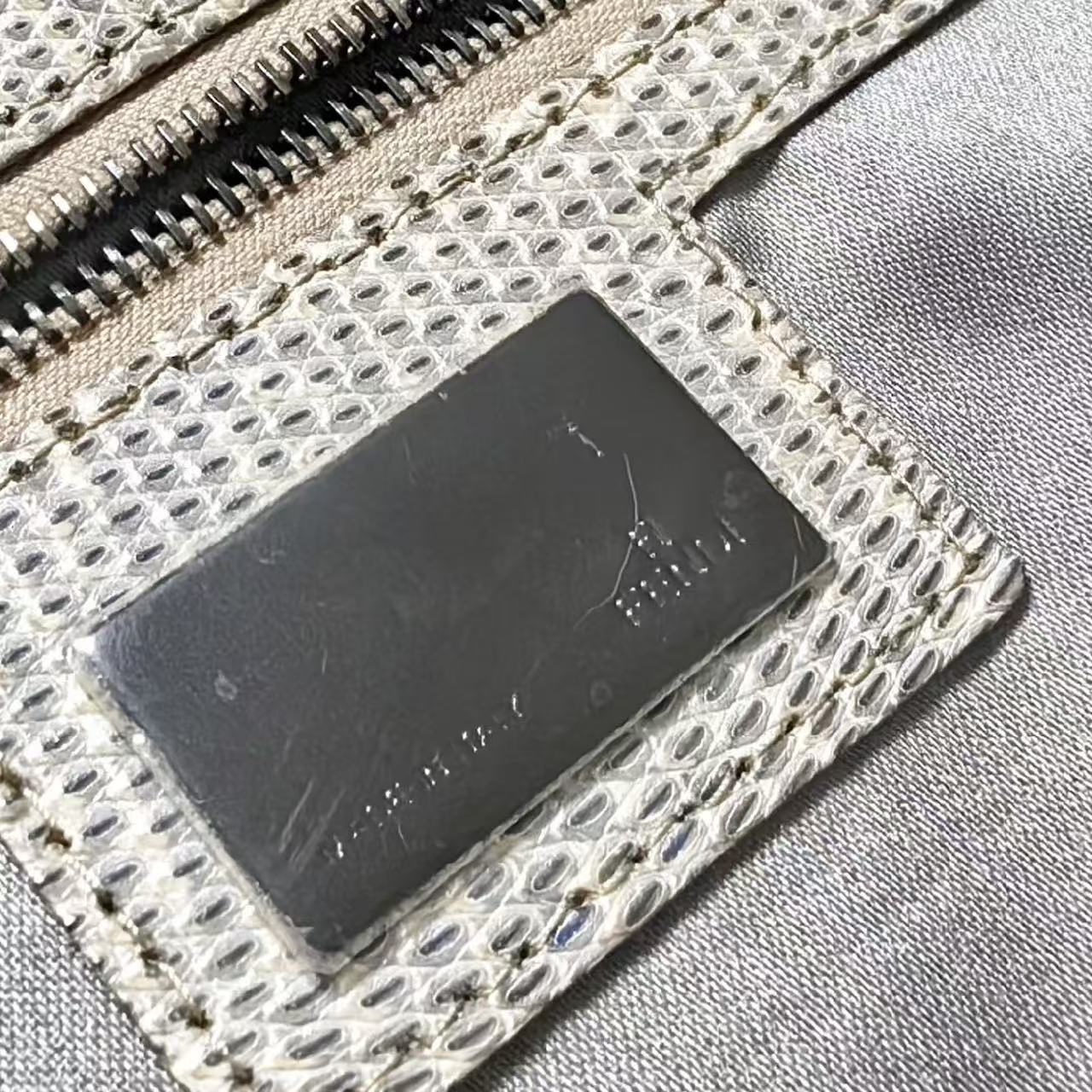 Fendi snakeskin chincella fur bag