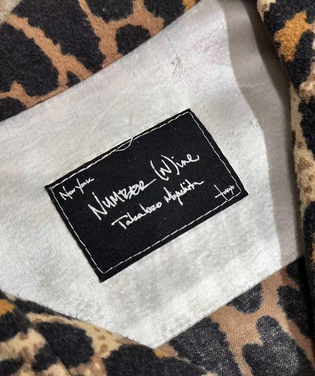 Number Nine 03AW Leopard Print Shirt