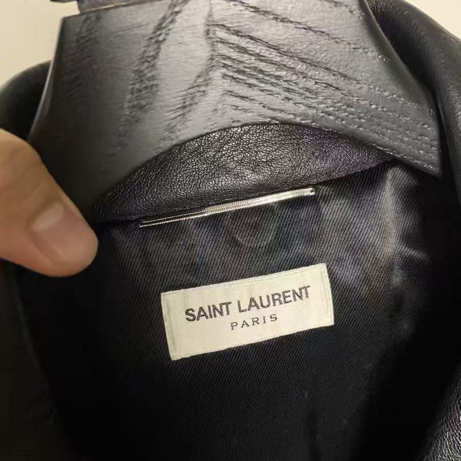 Saint Laurent 15FW Policeman Cropped Leather Jacket