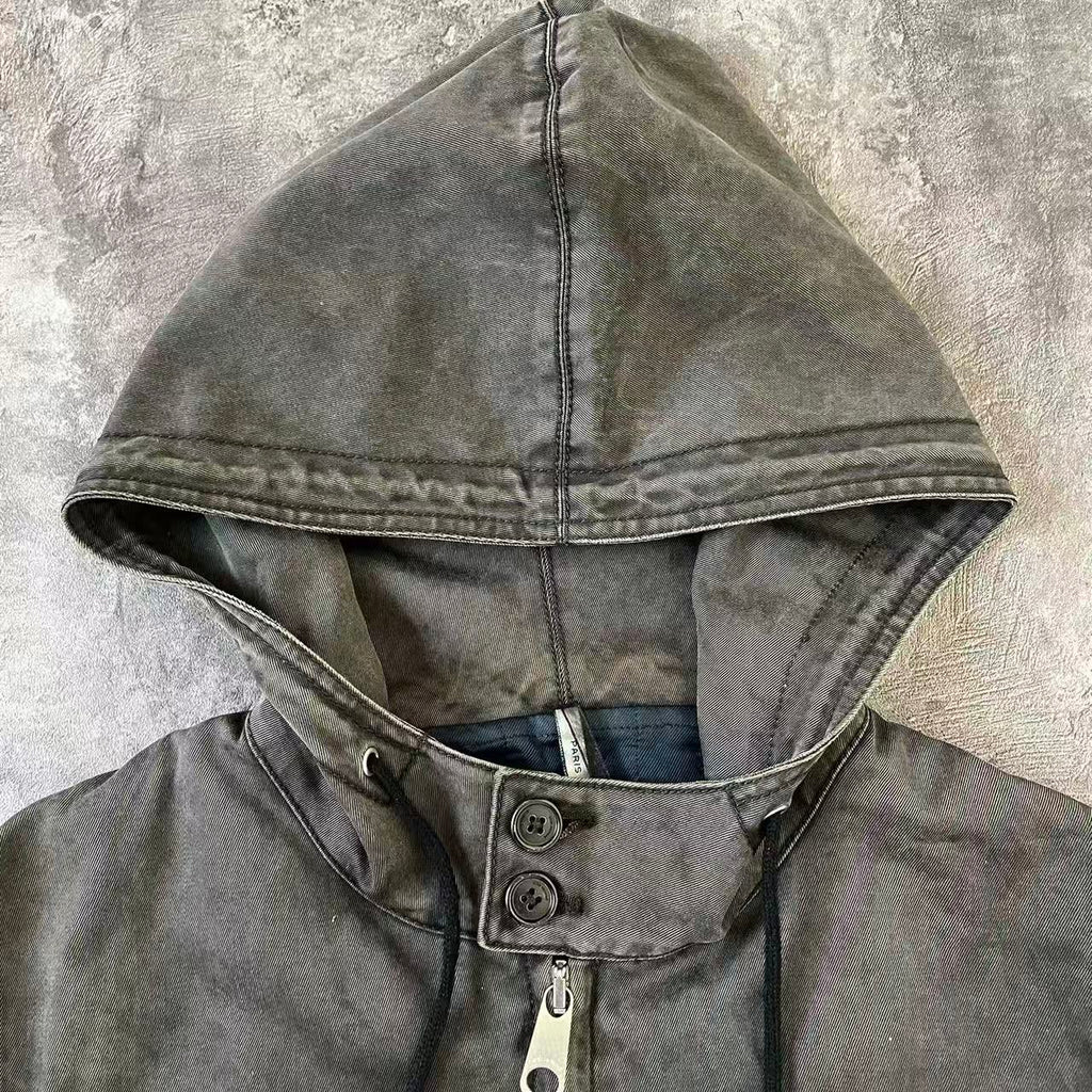 Dior Homme Black Hooded Anorak Jacket