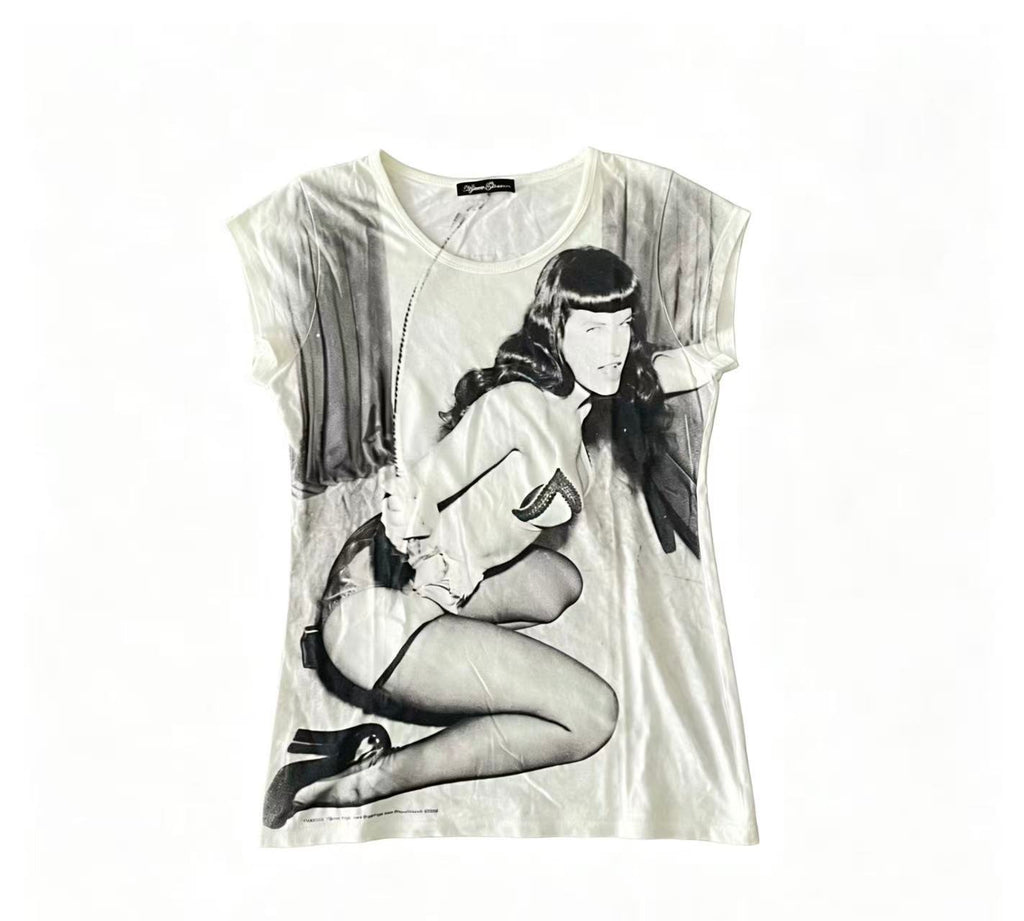 hysteric glamour bettie page photo tee