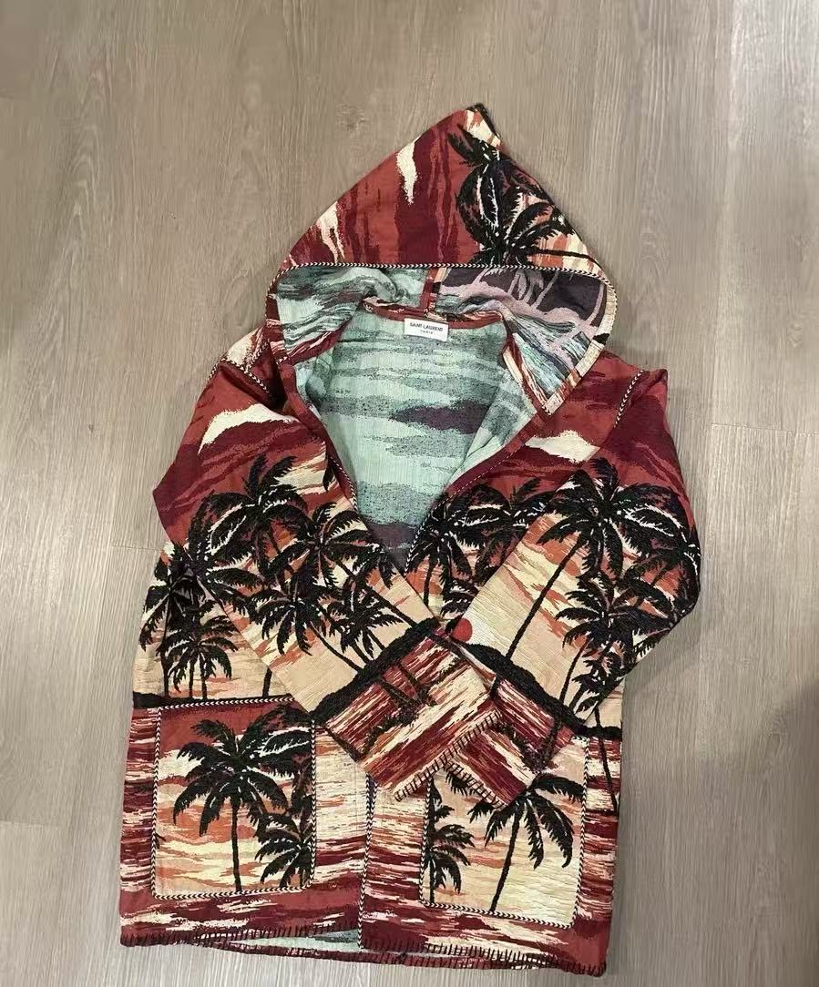 Saint Laurent 16SS Palm Tree Cape Jacket