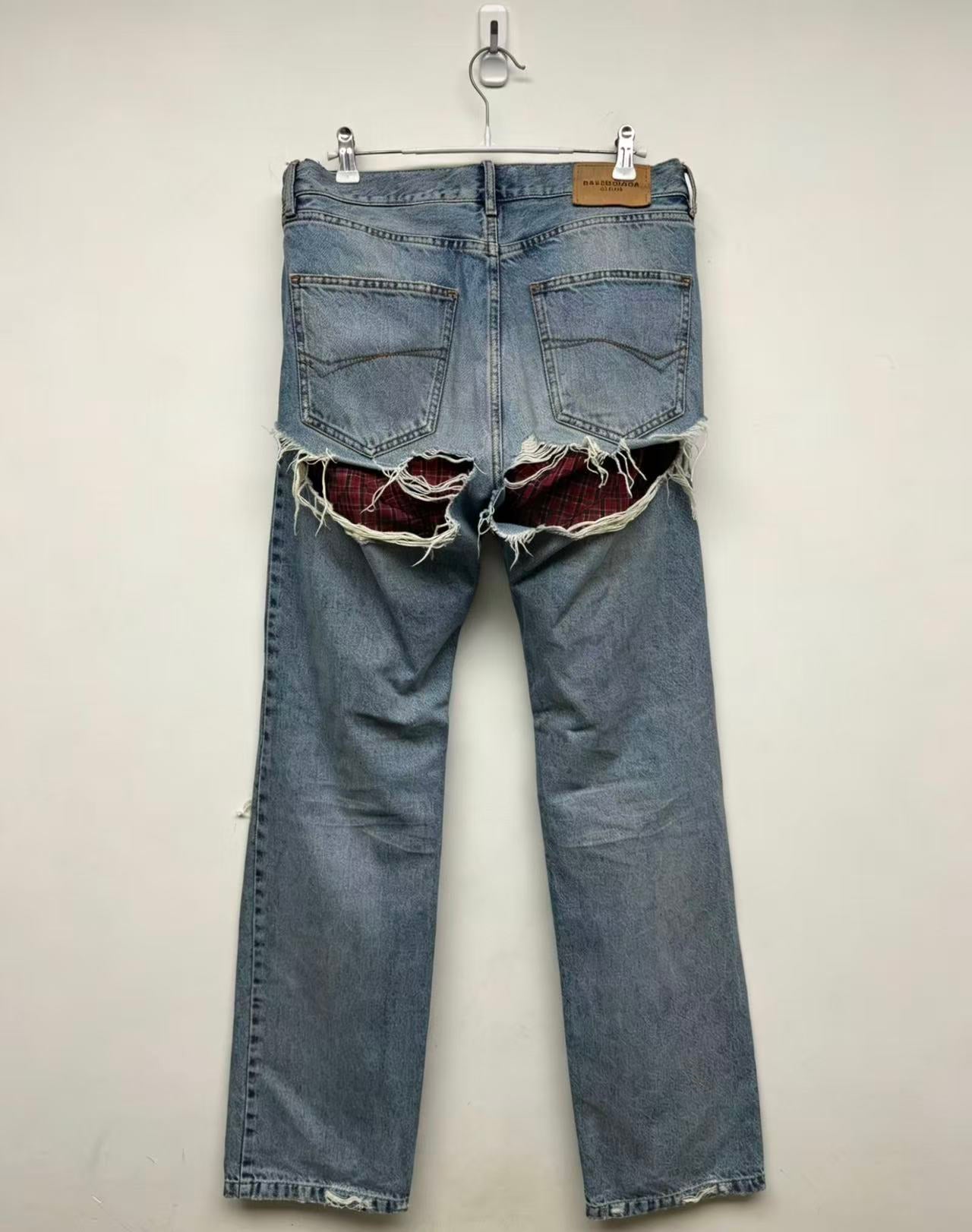 Balenciaga FW21 Destroyed Normal Jeans