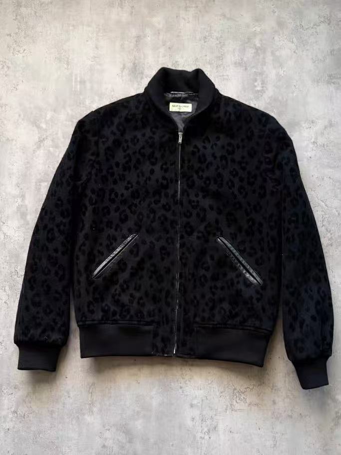 Saint Laurent 15AW Leopard Bomber Jacket