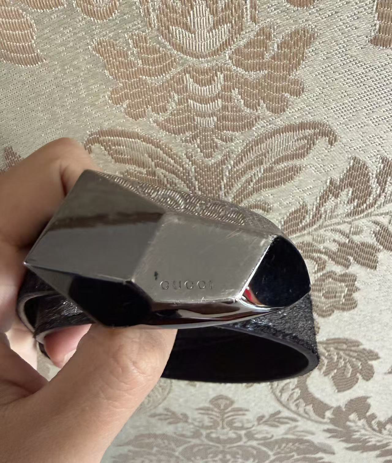 Gucci By Tom Ford Stone Buckle Belt
