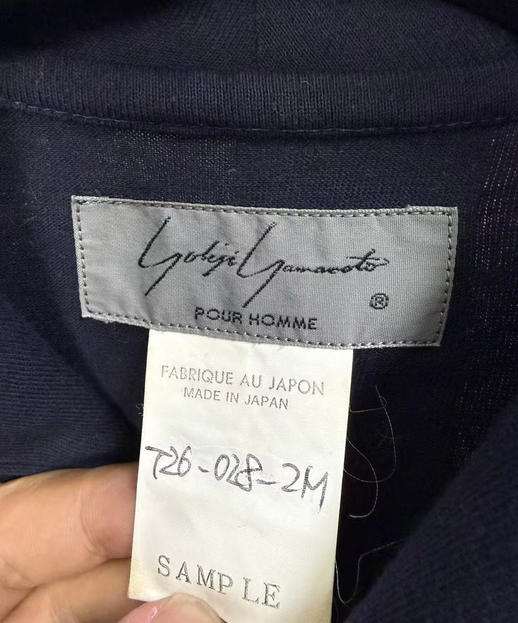 Yohji Yamamoto Homme  Crochet Lace Switching Shirt sample