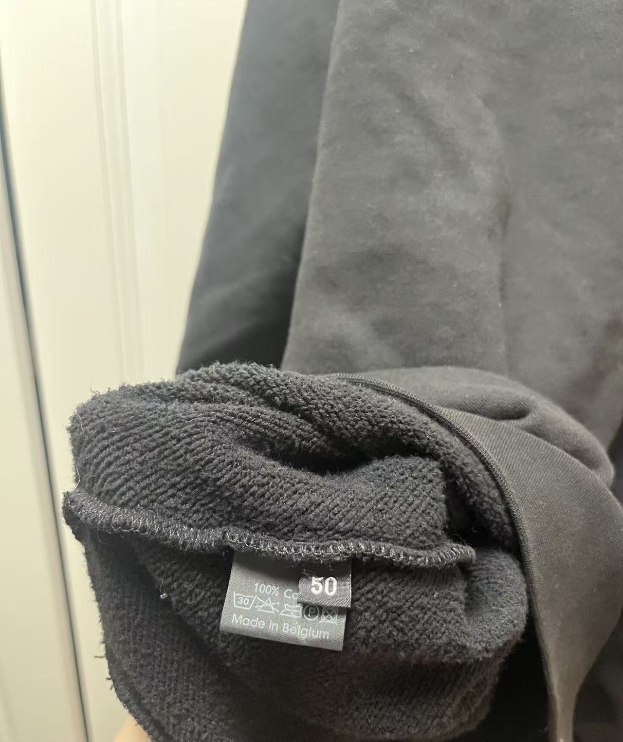Raf simons fw2000 confusion patch hoodie
