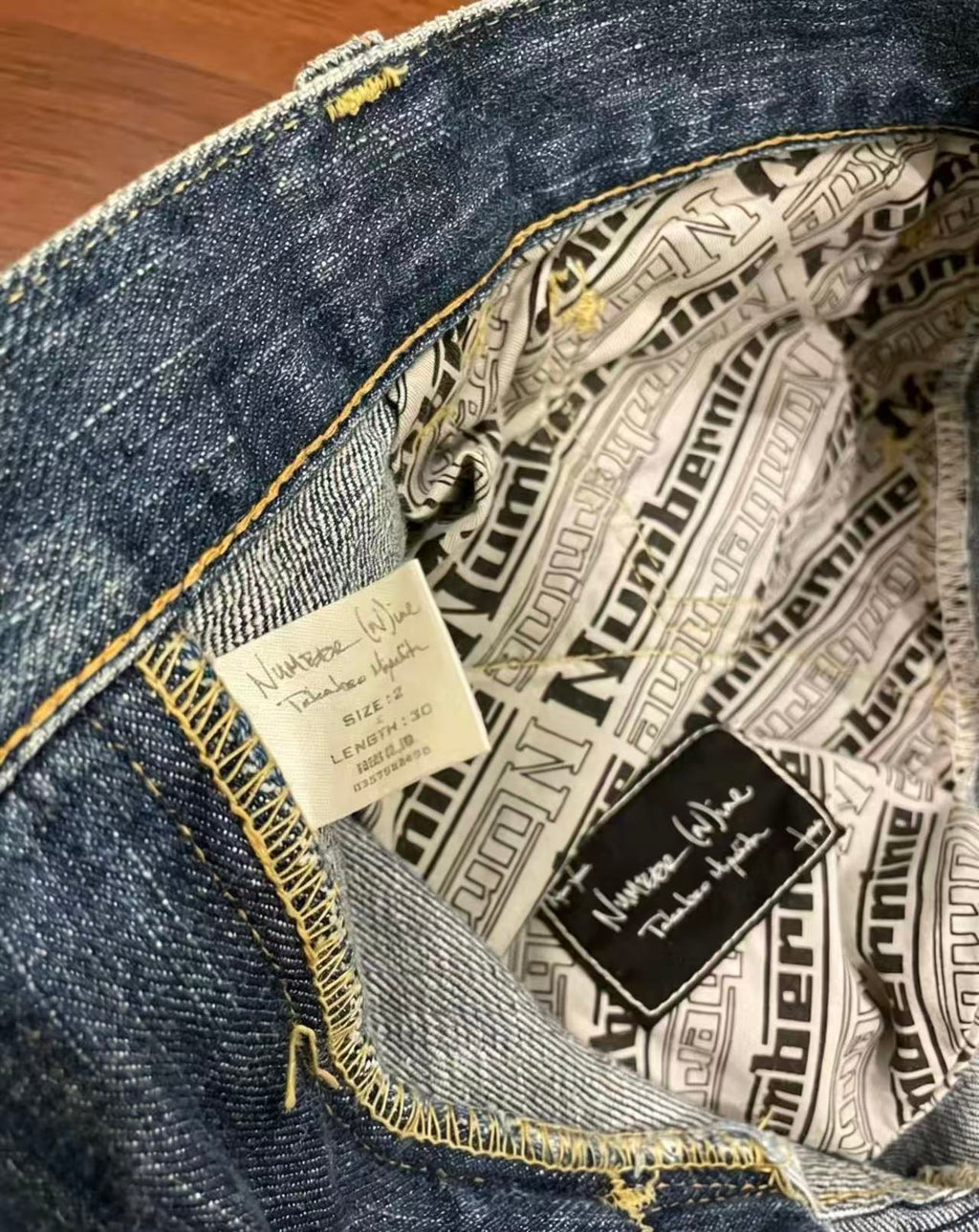 Number Nine 03AW Kurt Cobain Denim
