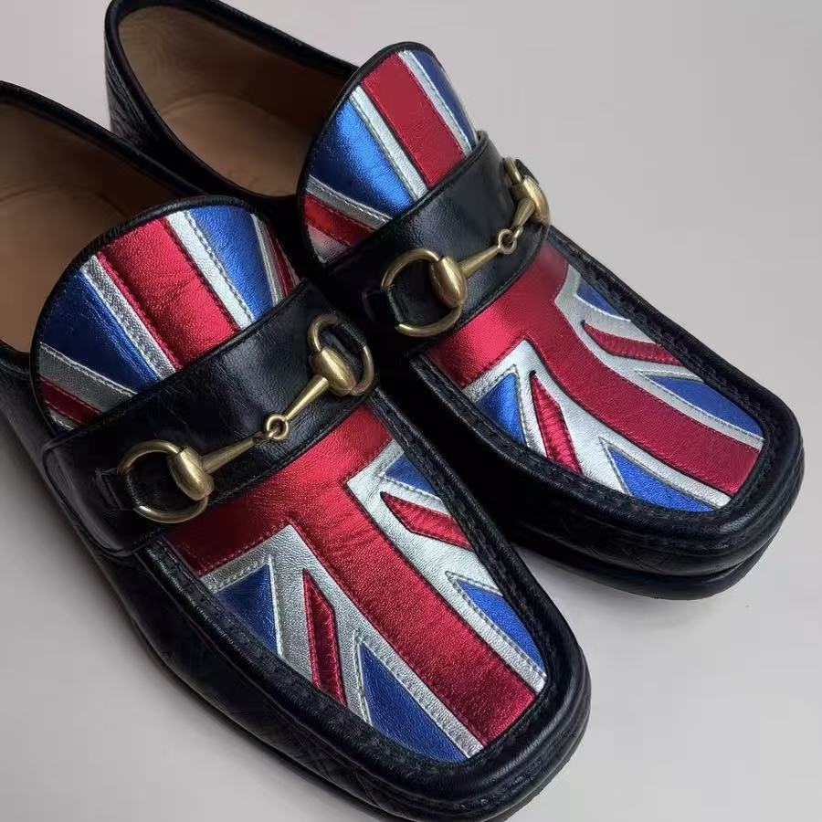 Gucci Union Jack Horsebit Loafers