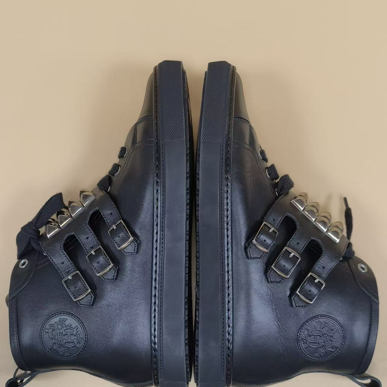 Hermes Studded Hi Top Sneakers