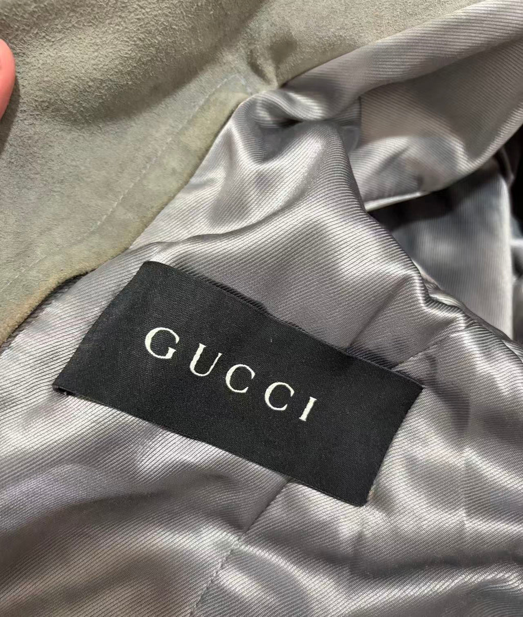 Gucci By Tom Ford Suede Biker Jacket