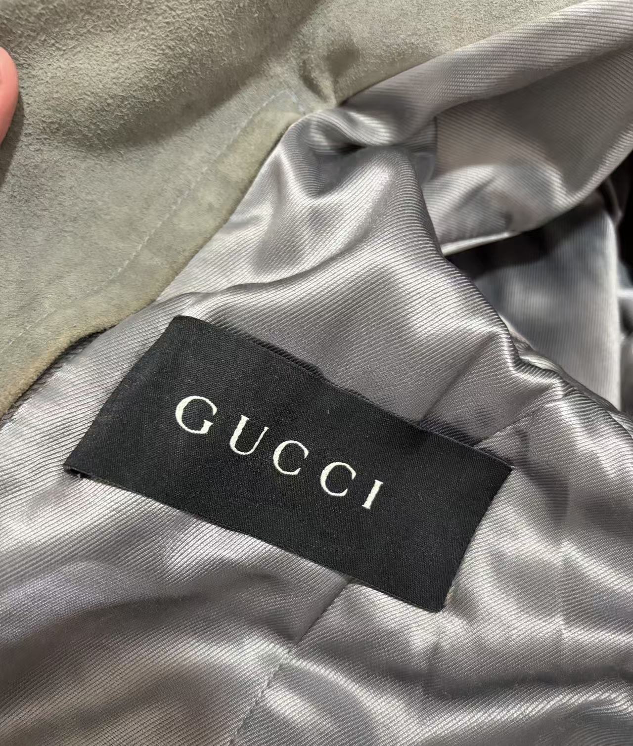 Gucci By Tom Ford Suede Biker Jacket