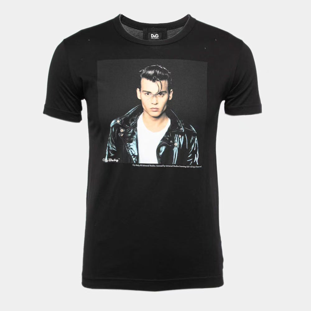 Dolce&Gabbana Cry Baby Johnny Depp Print Tee
