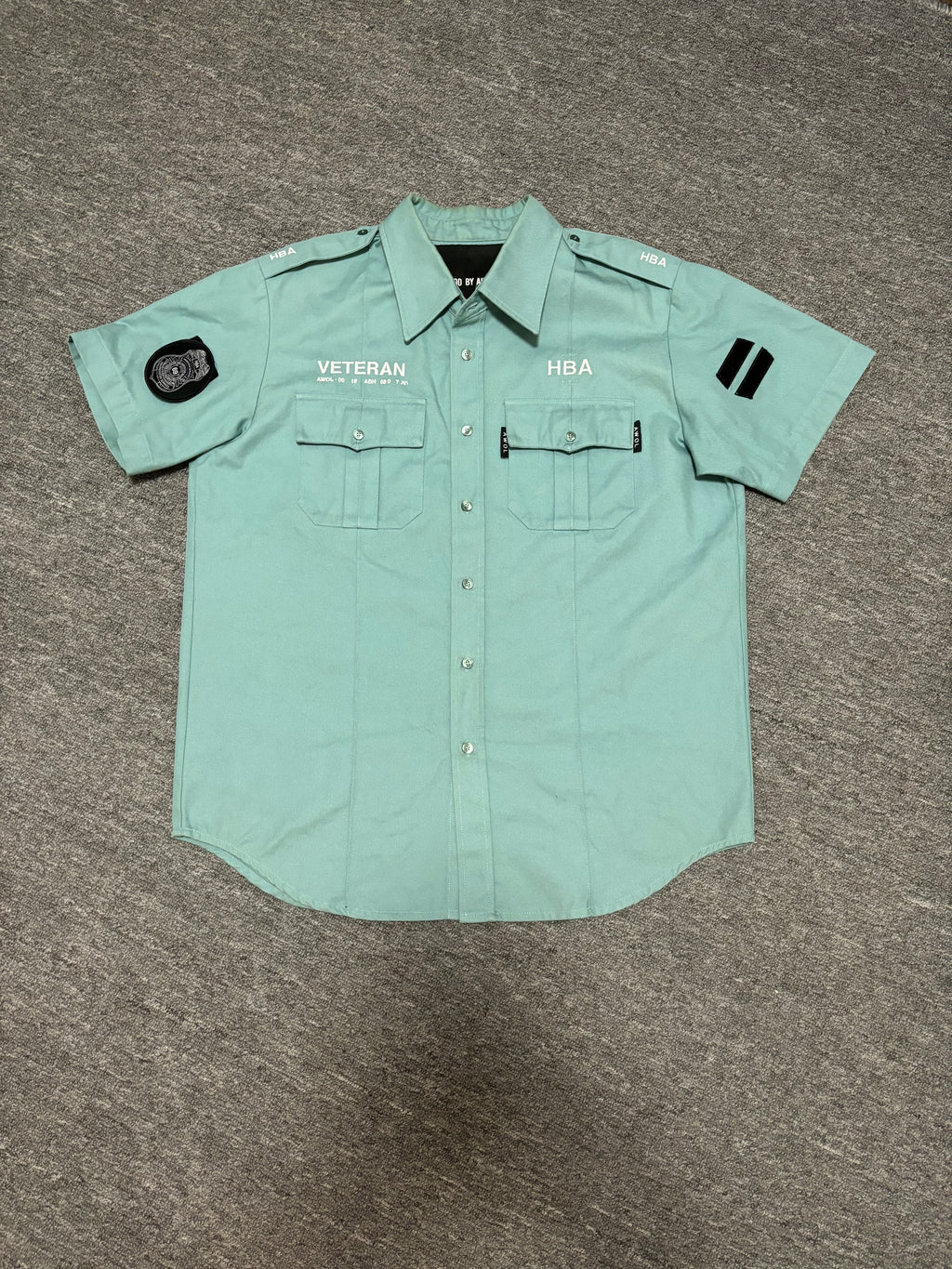 Hood by Air Veteran Heavy Twill Short Sleeve Shirt