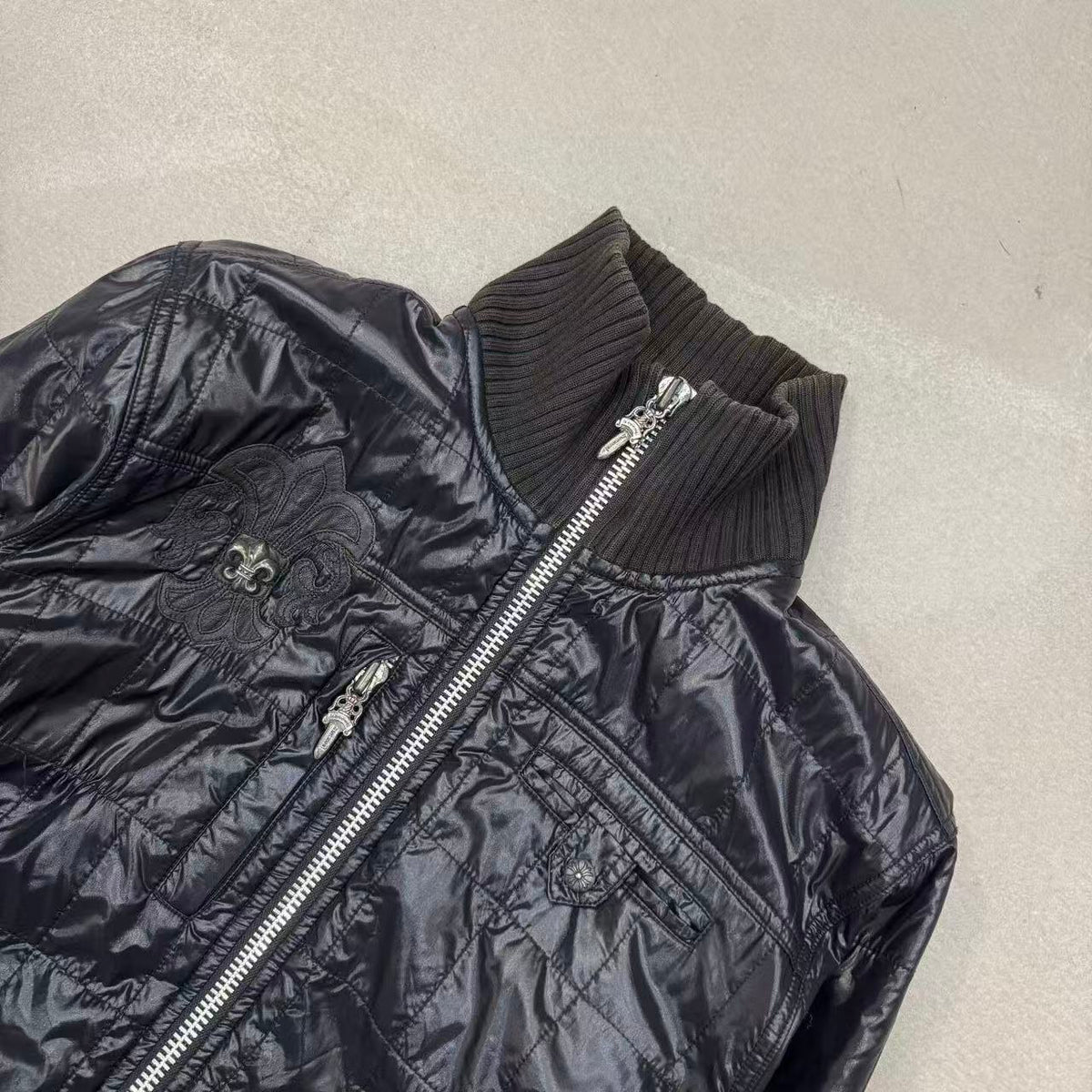 Chrome Hearts BS Fleur Quilted Puffer Jacket