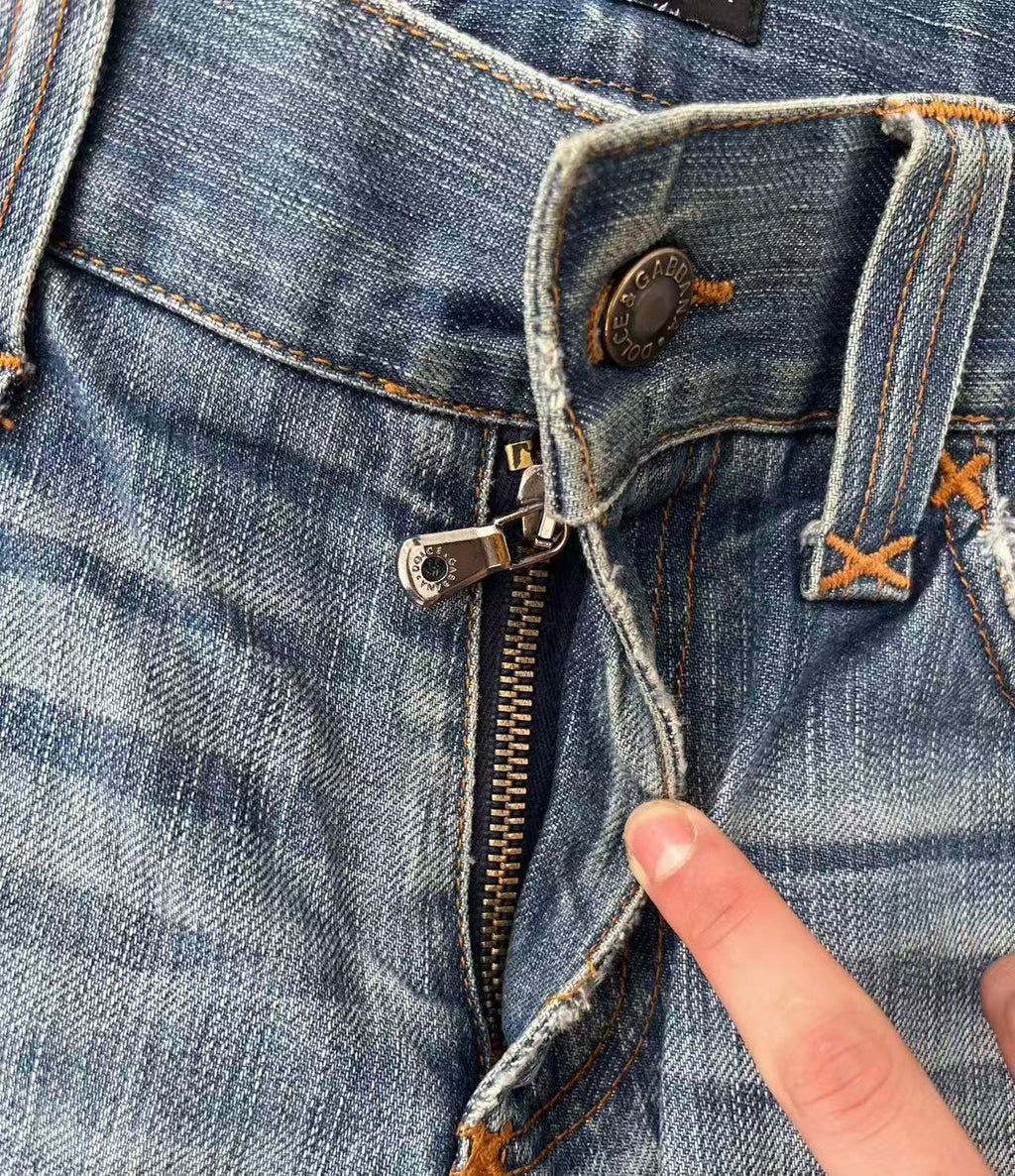 Dolce&Gabbana Blue Washed Denim Jeans