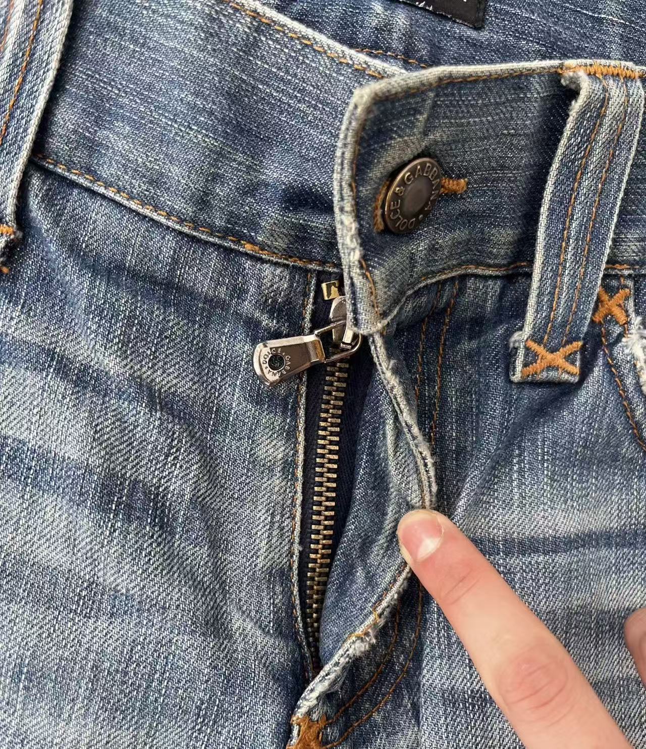 Dolce&Gabbana Blue Washed Denim Jeans