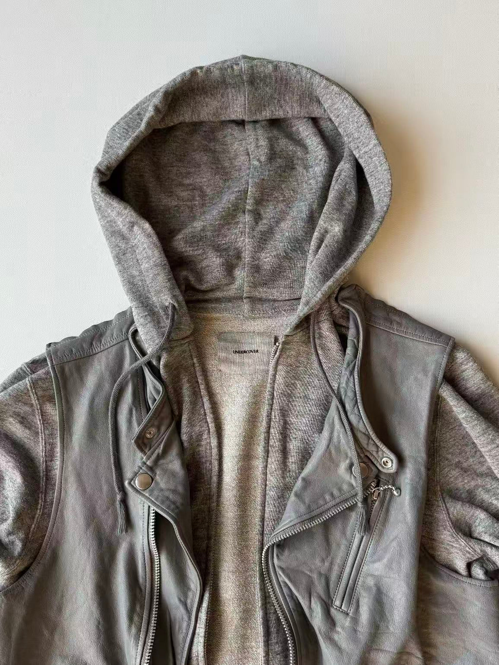 Undercover 12SS Patchwork Cowhide Leather Jacket