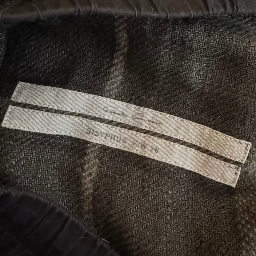 Rick Owens 18ss Tartan Wool Shorts
