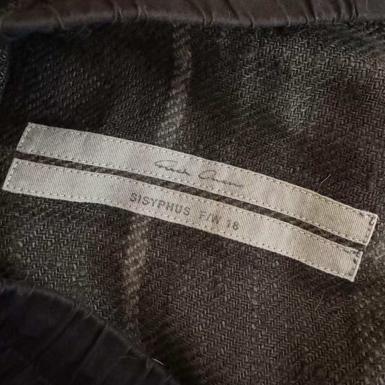 Rick Owens 18ss Tartan Wool Shorts