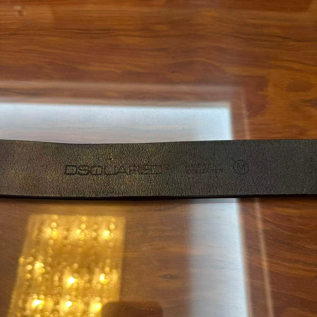 Dsquared2 Logo Buckle Leather Belt