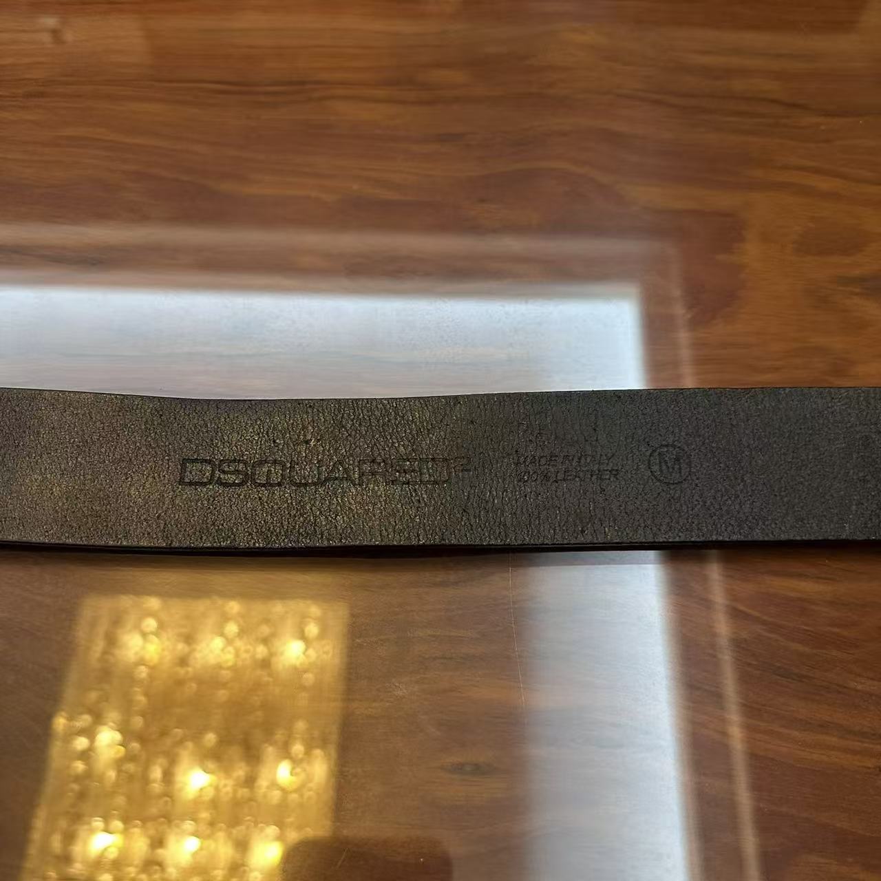 Dsquared2 Logo Buckle Leather Belt