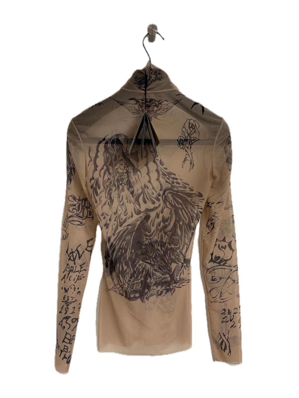 Balenciaga Tat Top in Light Beige