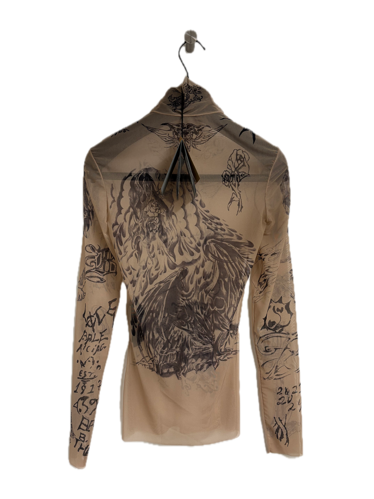 Balenciaga Tat Top in Light Beige