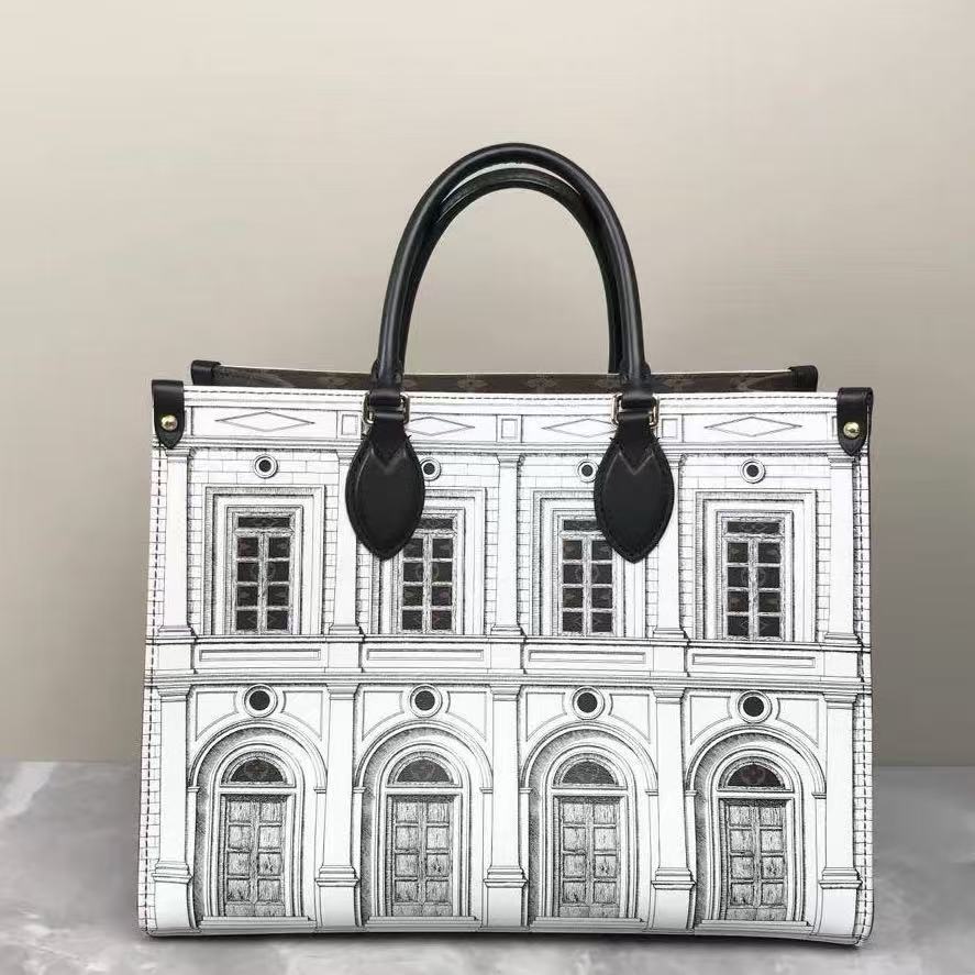 Louis Vuitton Fornasetti 2021 On‑The‑Go MM Tote Bag