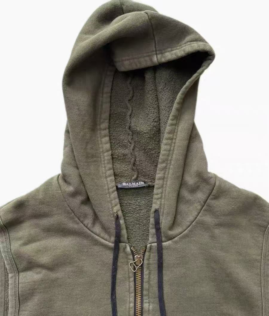 Balmain Homme 10SS Sleeveless Zip Hoodie