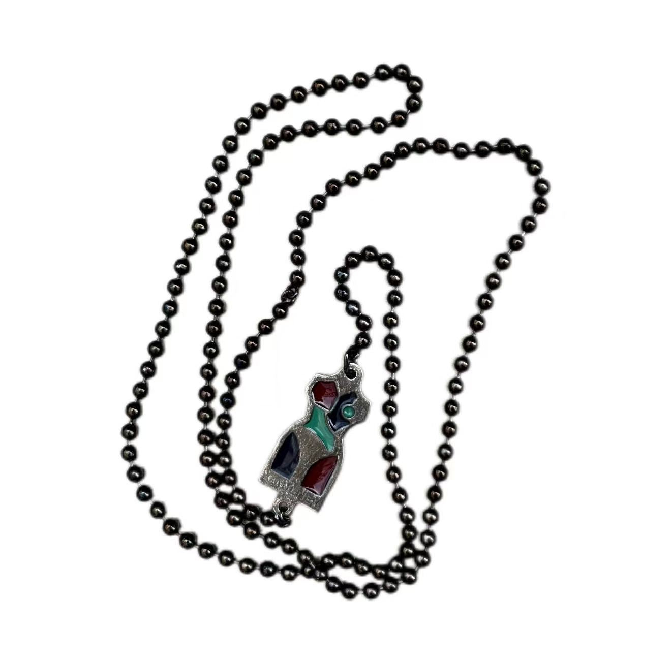 Jean Paul Gaultier 90s Body Pendant Necklace
