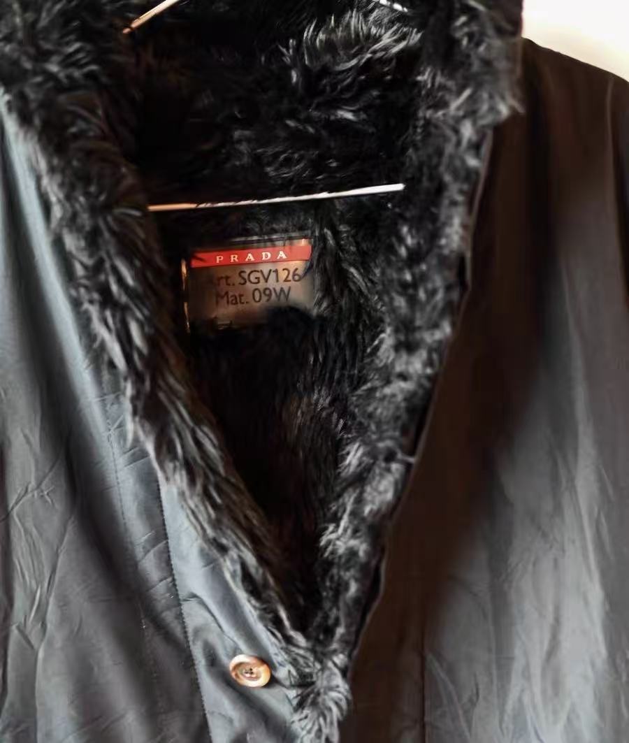 Prada sport 09W Reversible Nylon Fur Jacket