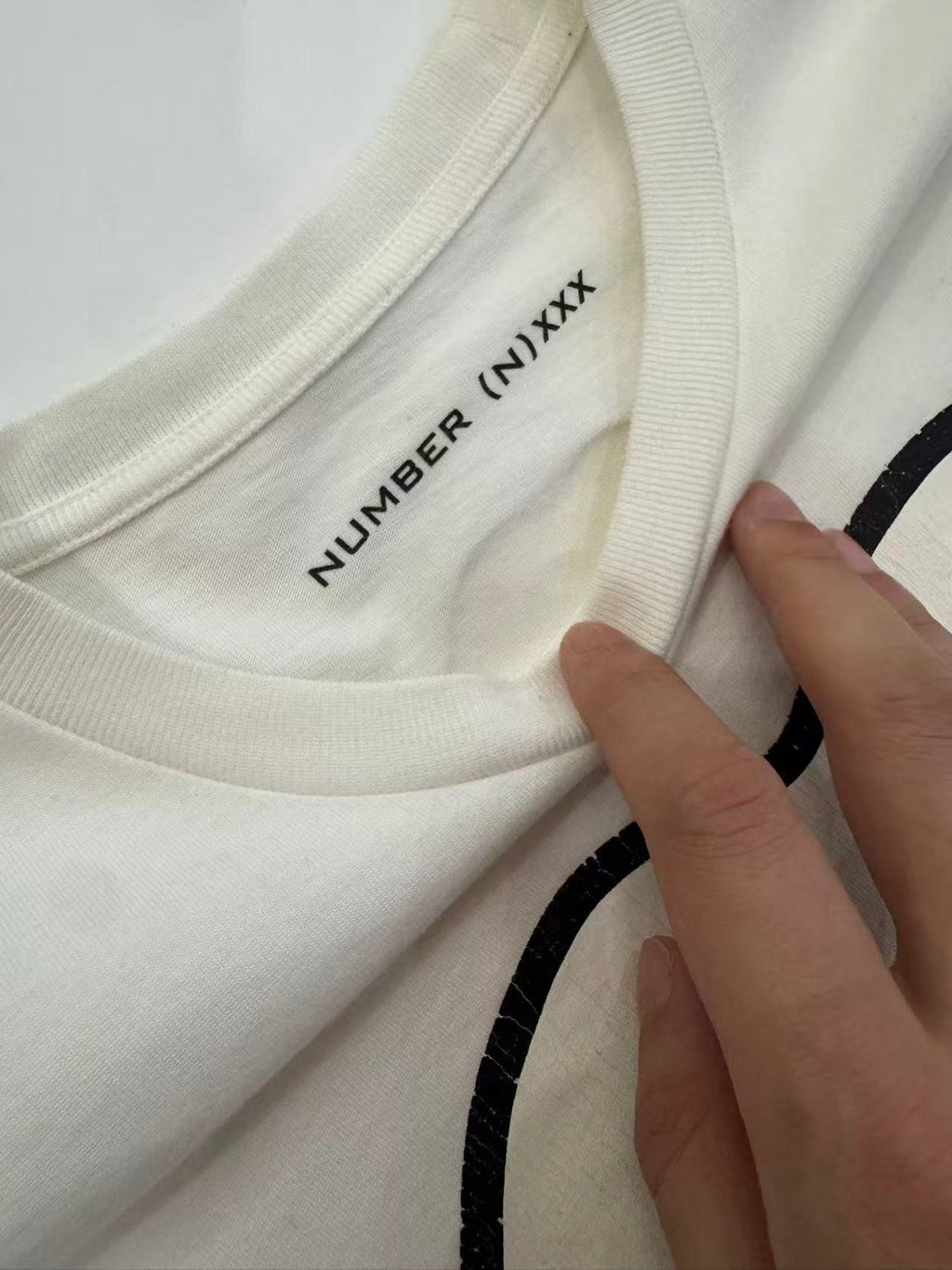 Number Nine X God Selection XXX Rolling Stones Logo tee