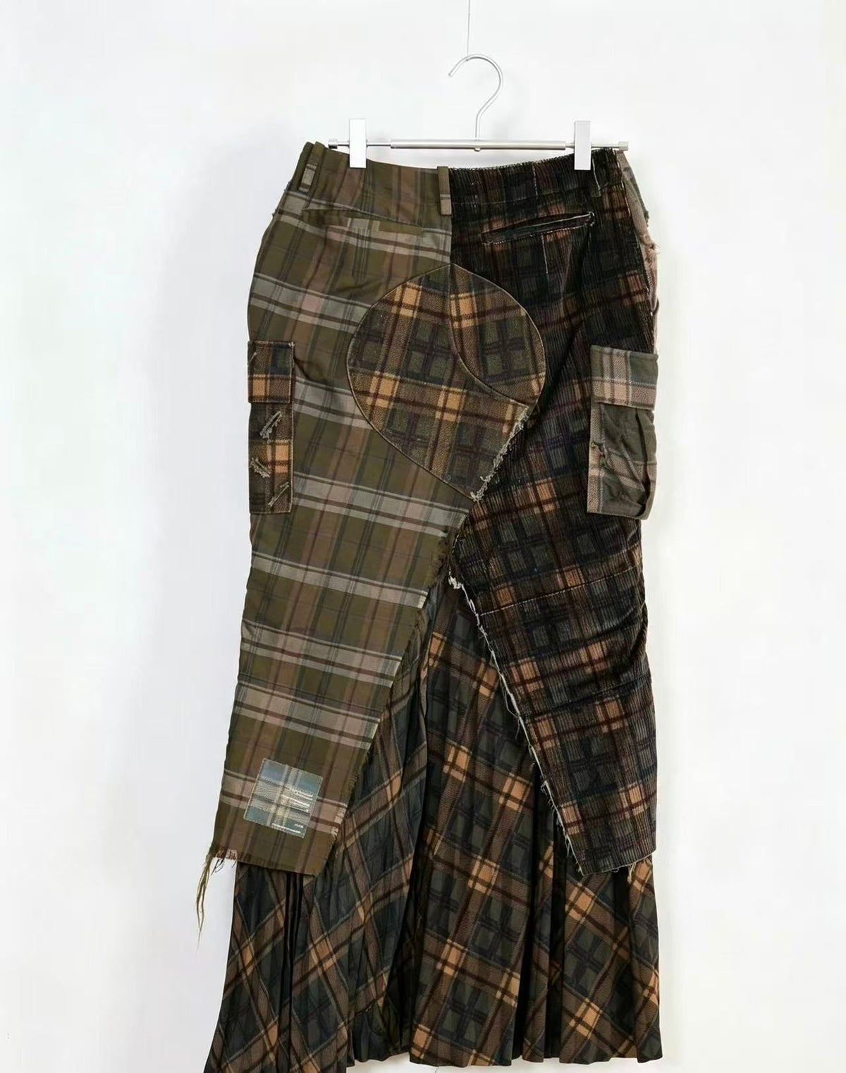 Undercover 2000AW Melting Pot Plaid Skirt