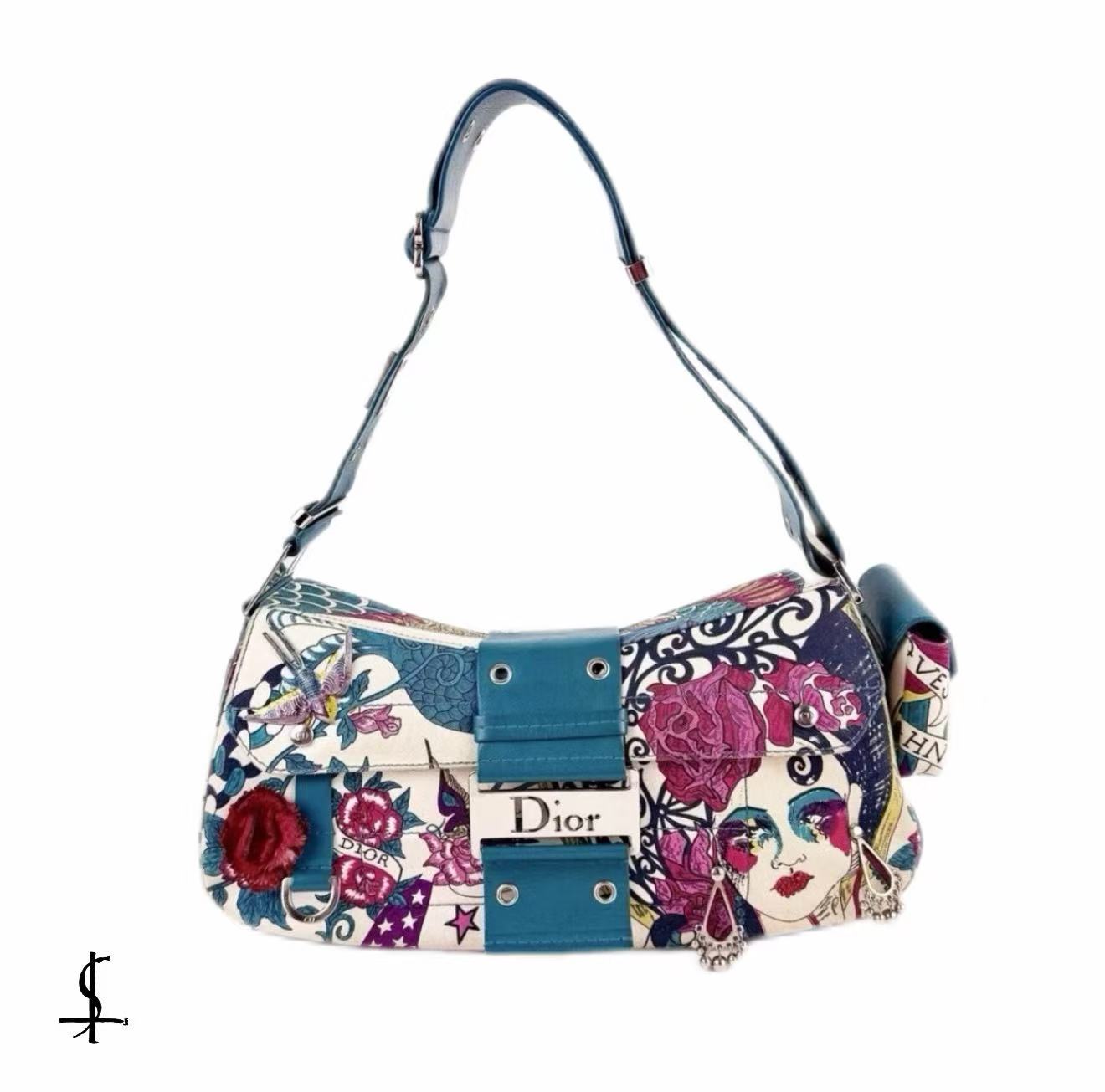 Christian Dior By John Galliano Loves John Columbus Street Chic Handbag