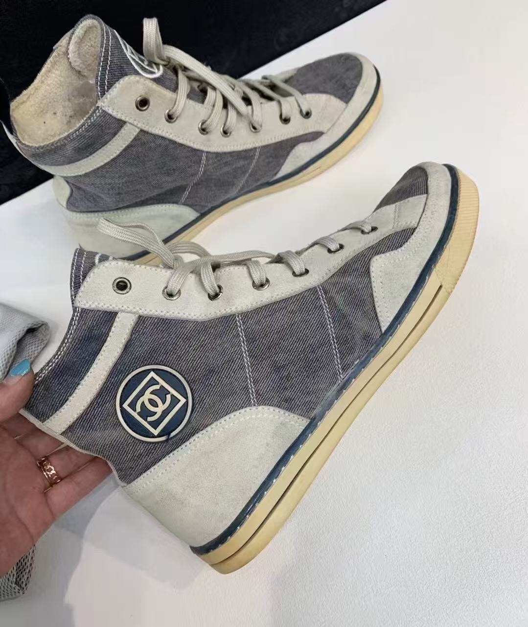 chanel resort high top sneaker