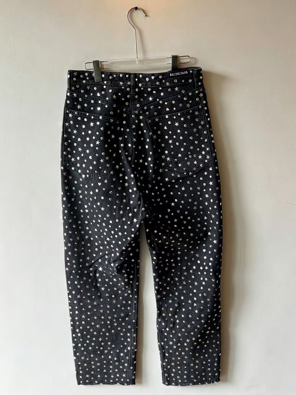 Balenciaga Heart Star Stud Embellished Jeans