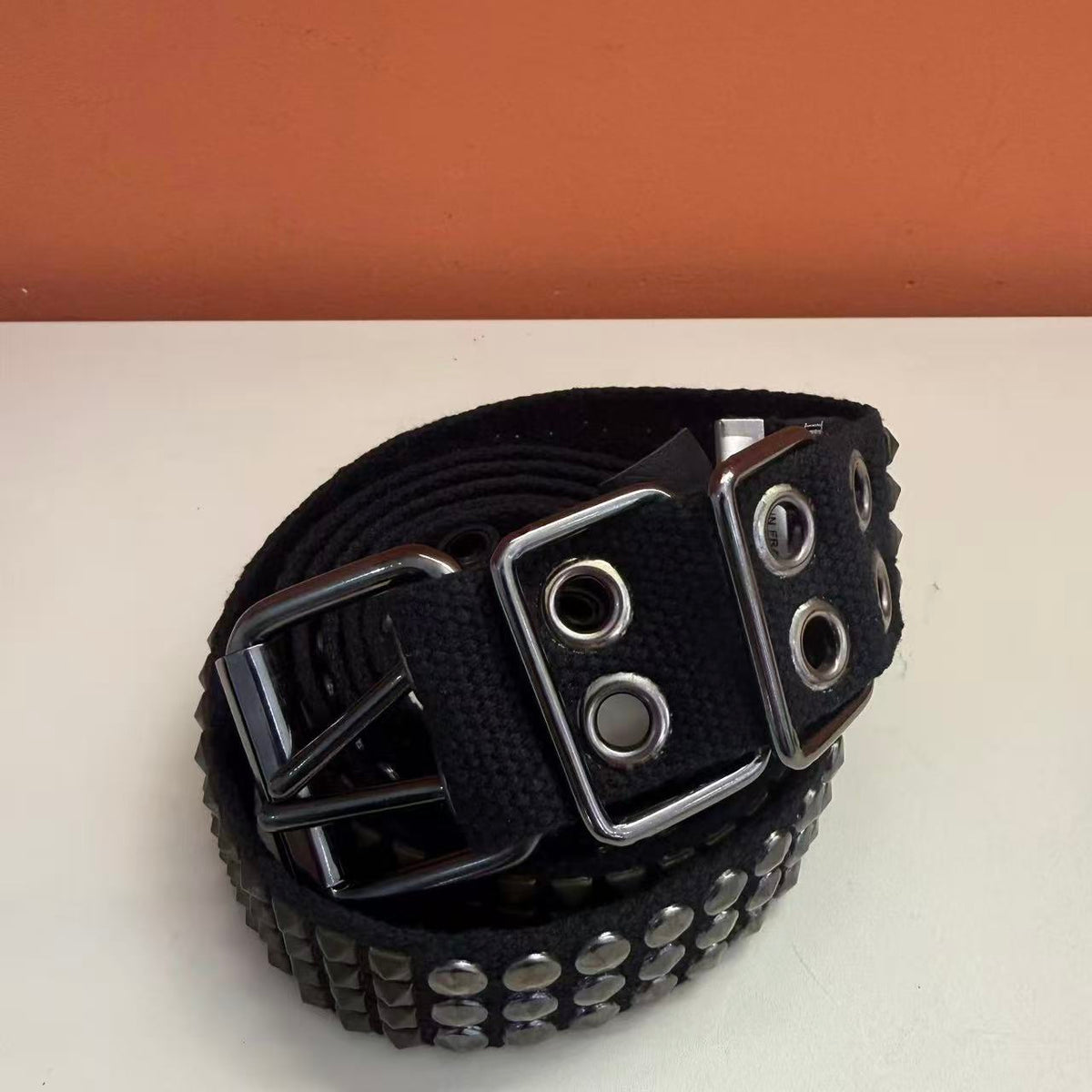 Balmain By Christophe Decarnin 10SS Double Wrap Studded Belt
