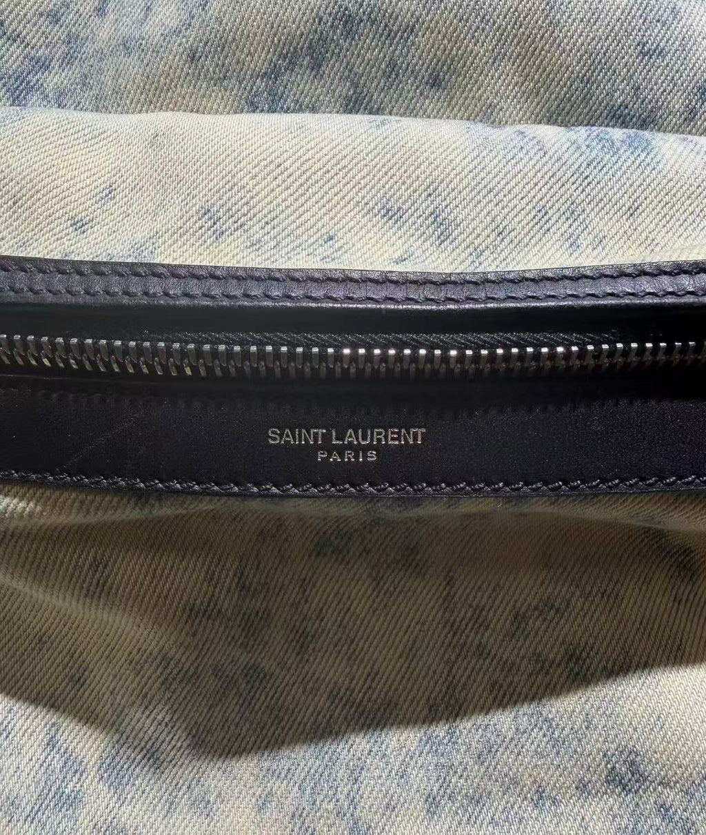 Saint Laurent Acid Wash City Backpack