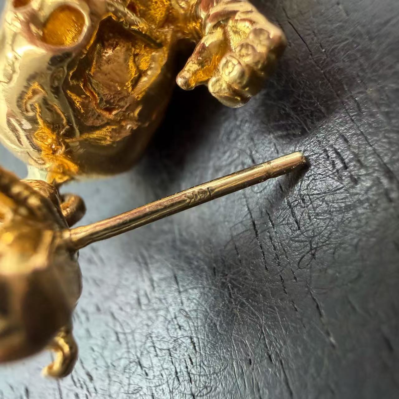 Chrome Hearts 22k Gold Foti Ear Pendant