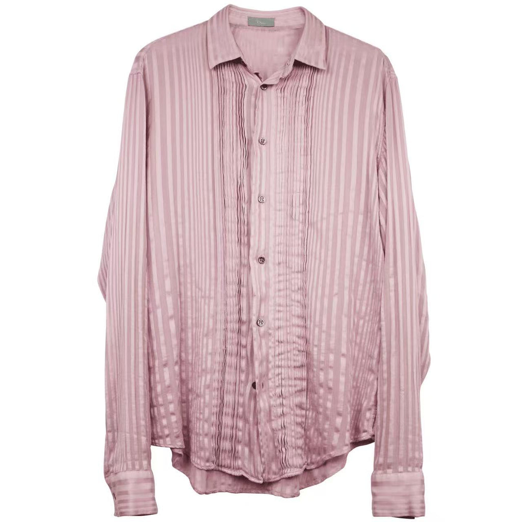 Dior Homme 05ss Pink Silk Shirt
