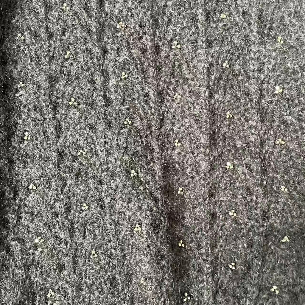 Saint Laurent 15FW Cable Knit Mohair Sweater