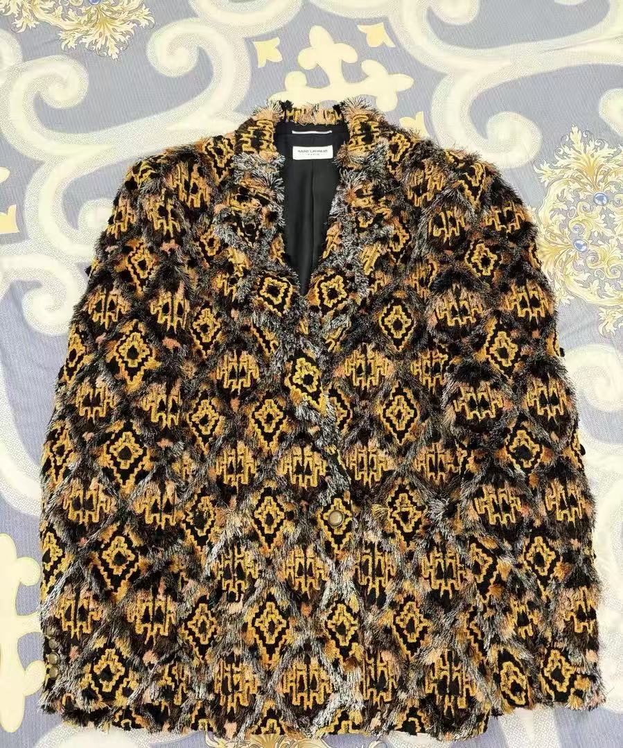 Saint Laurent 21SS Tapestry Jacquard Blazer Jacket
