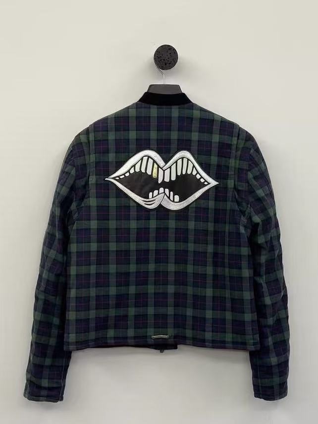 Chrome Hearts Matty Boy Plaid Bomber Jacket
