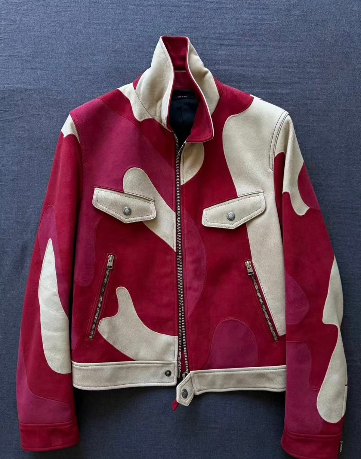 Tom Ford 16SS Patchwork Suede Jacket