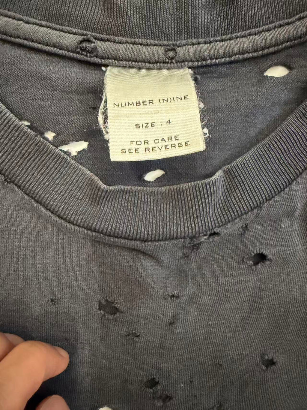 Number Nine 01SS Milk Cookies Tee