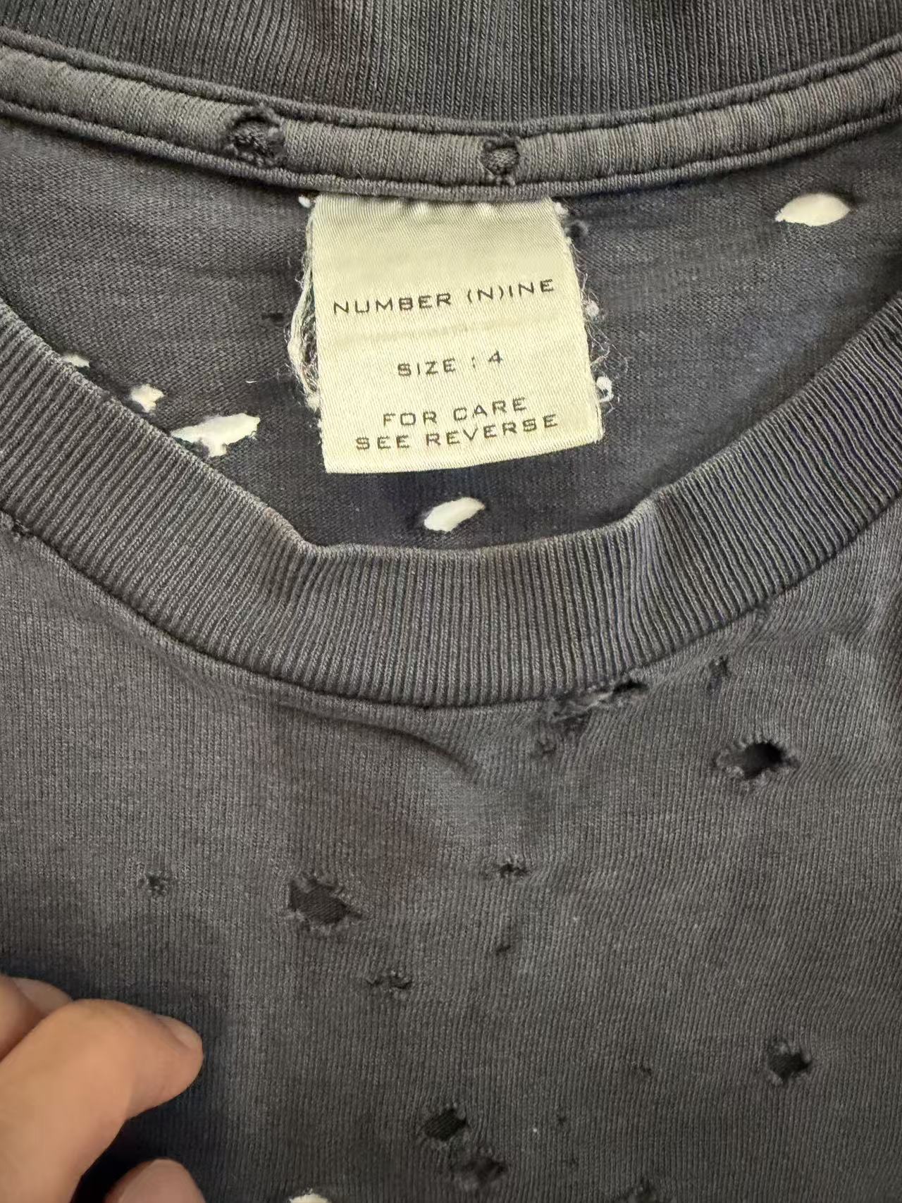 Number Nine 01SS Milk Cookies Tee