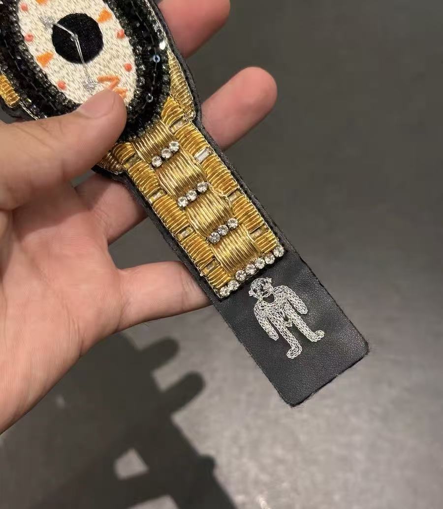 Walter Van Beirendonck Embroidered Watch Bracelet