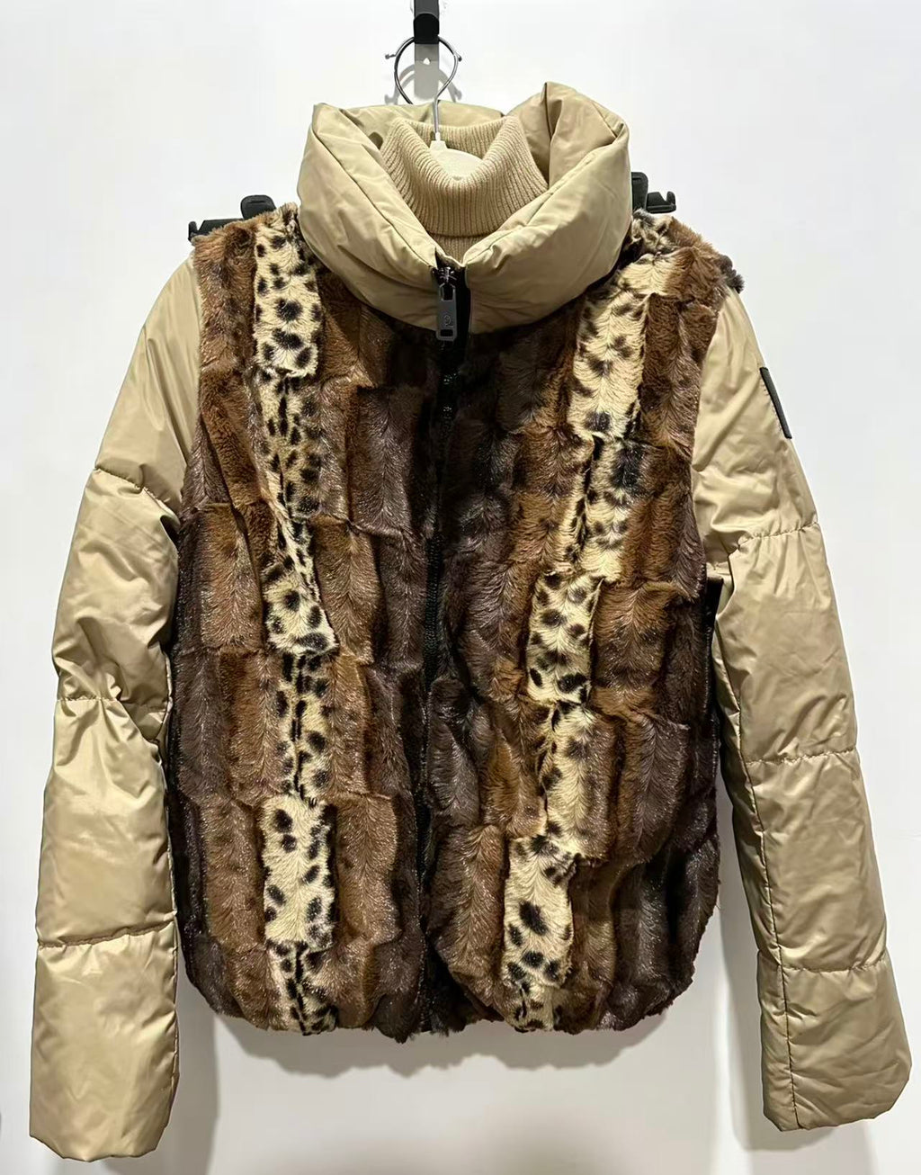 Alexander Mcqueen Leopard Print Faux Fur Jacket
