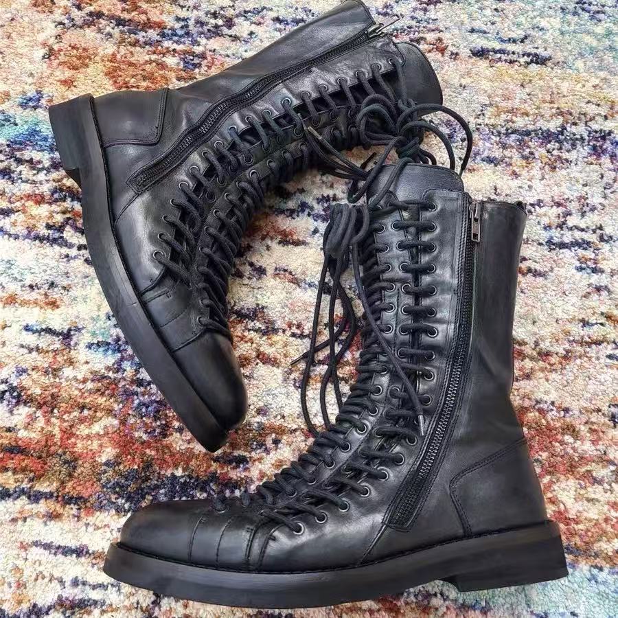 Ann Demeulemeester 11AW Triple Lace Boots